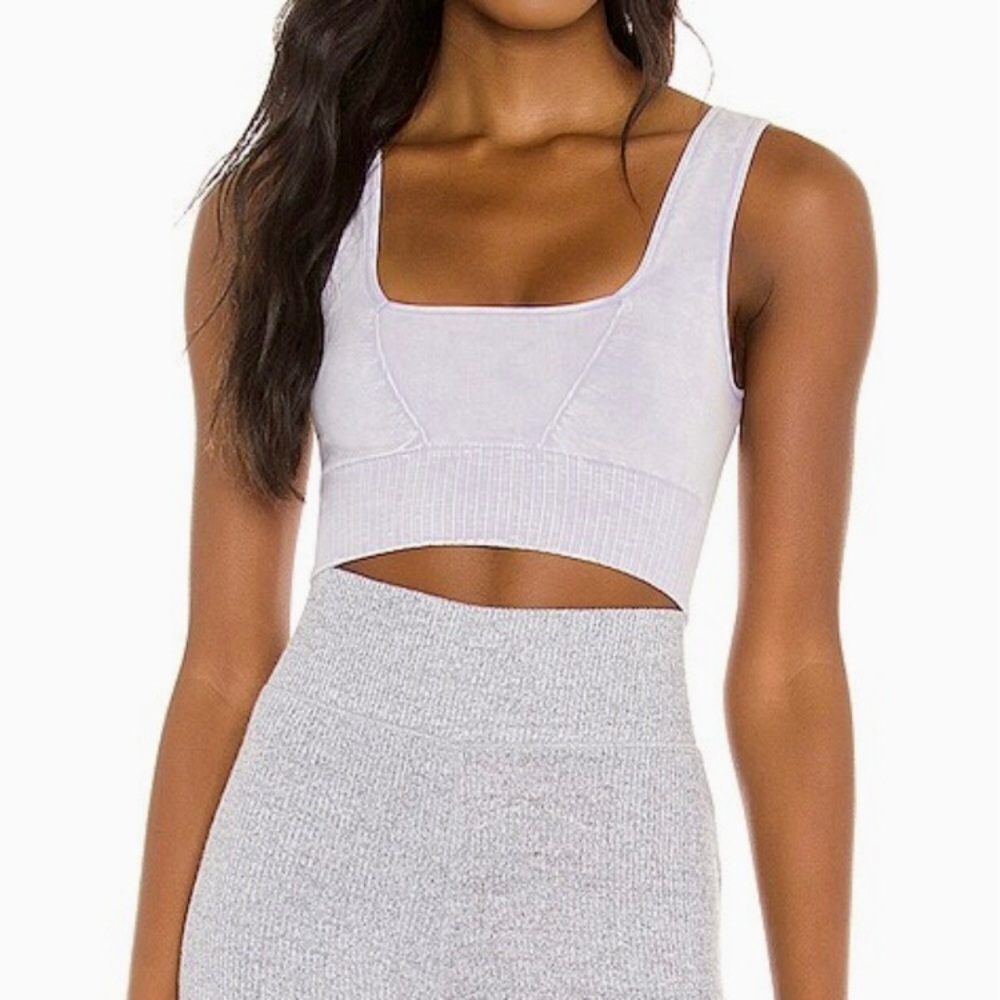 FREE PEOPLE Good Karma Crop Top Square Neck XS/S - Picture 3 of 12
